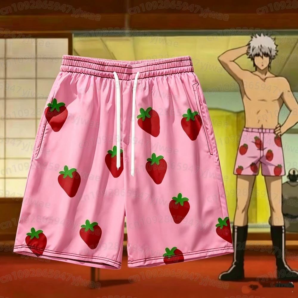 Anime Cosplay Anime - Pantaloncini Corti Rosa da Uomo 2026