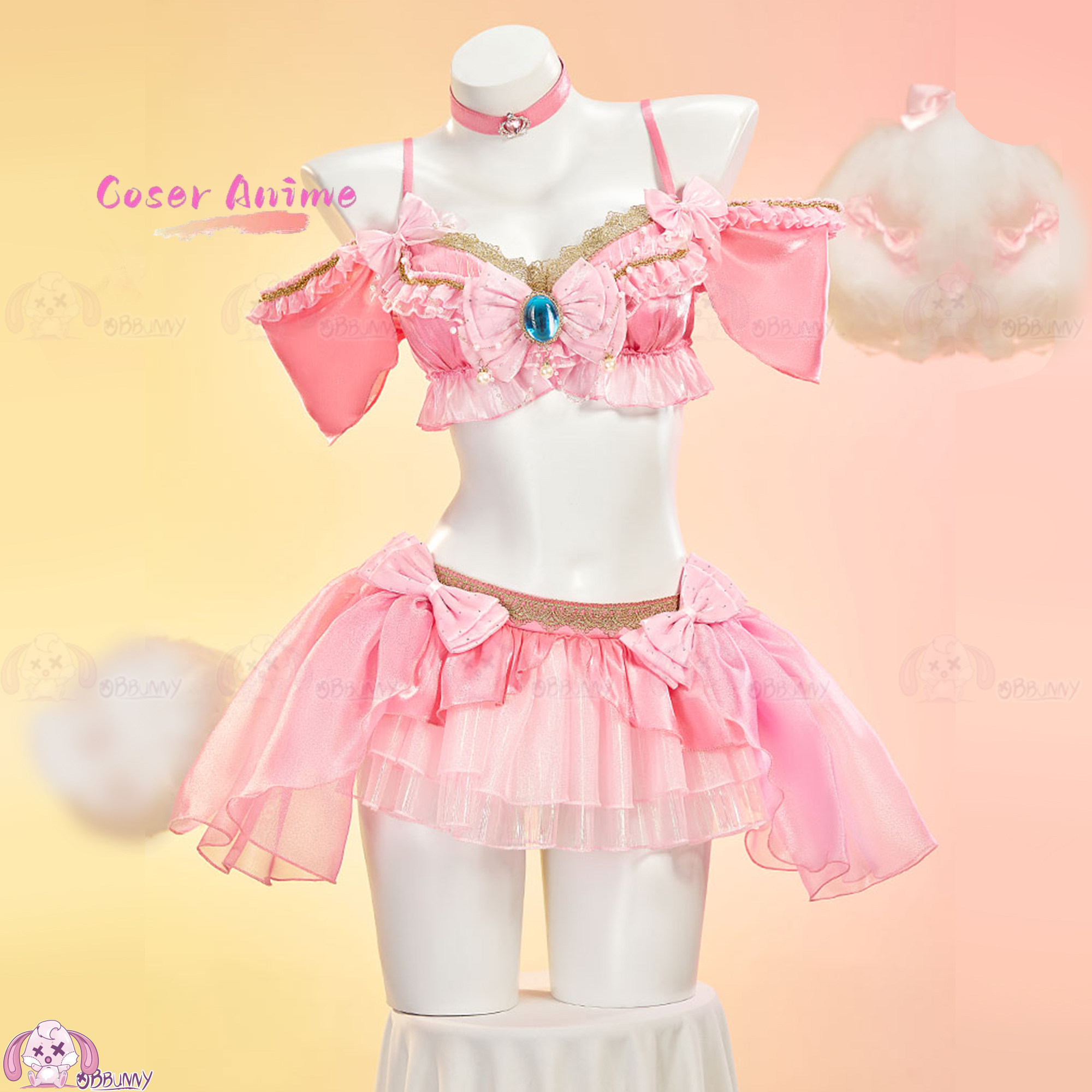 Anime Cosplay Festival - Set Minigonna Sweet Peach Idol, Costume