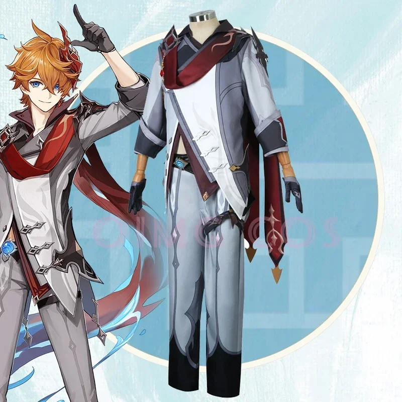 Cosplay Anime Top - Genshin Impact Tartaglia Costume Cosplay Uniforme