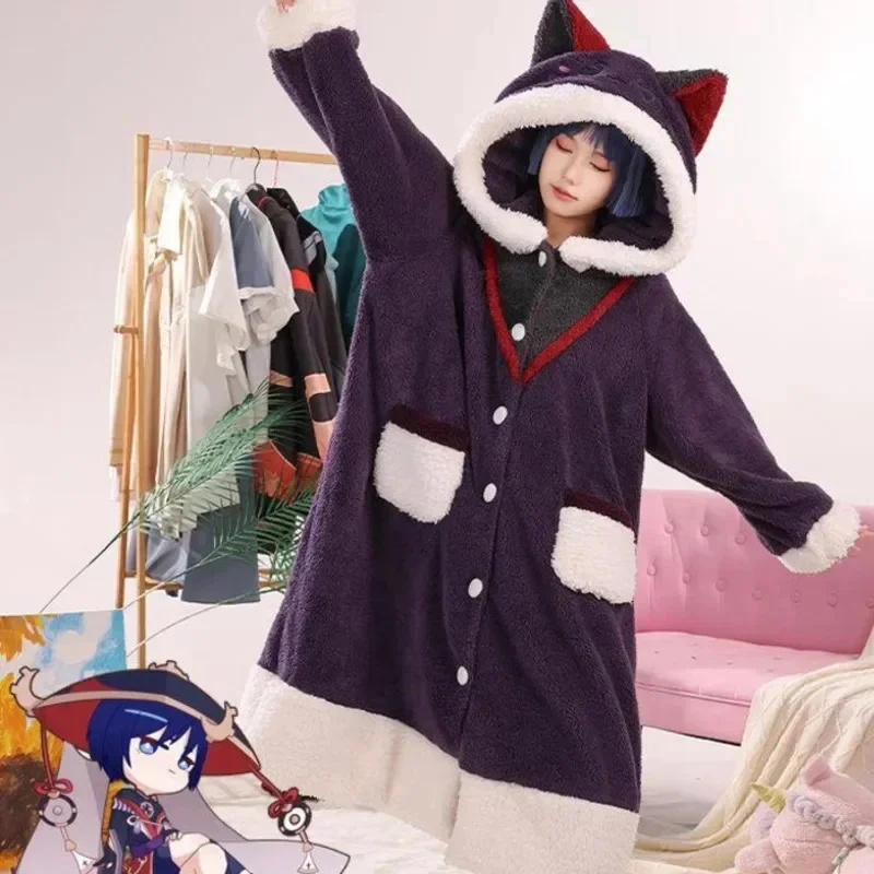 Anime Cosplay Thick - Genshin Impact Cosplay Pigiama Anime Unisex