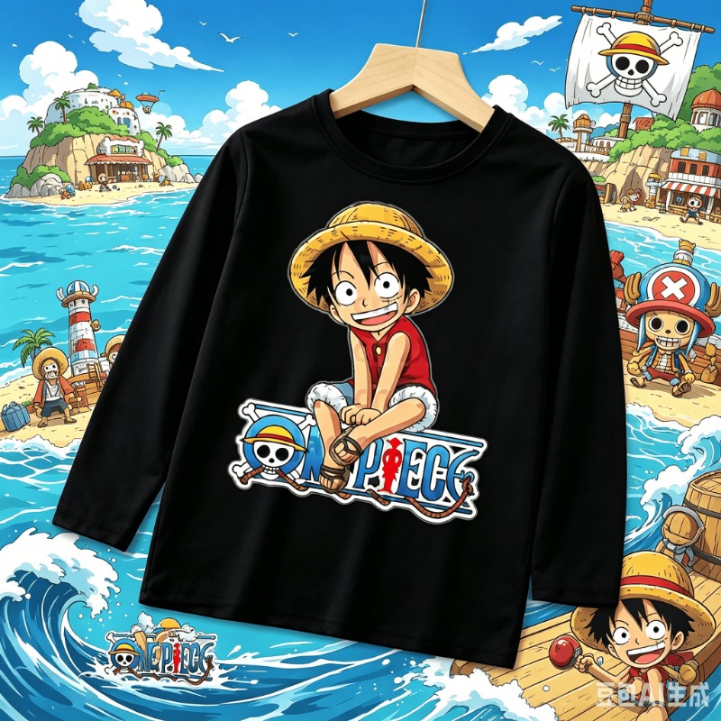 Anime Cosplay Toddler - Maglietta Streetwear Primaverile per Ragazzi, Pullover