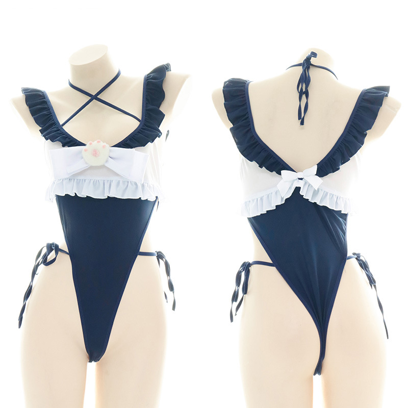 Anime Cosplay One Piece - Costume da bagno intero con bordo