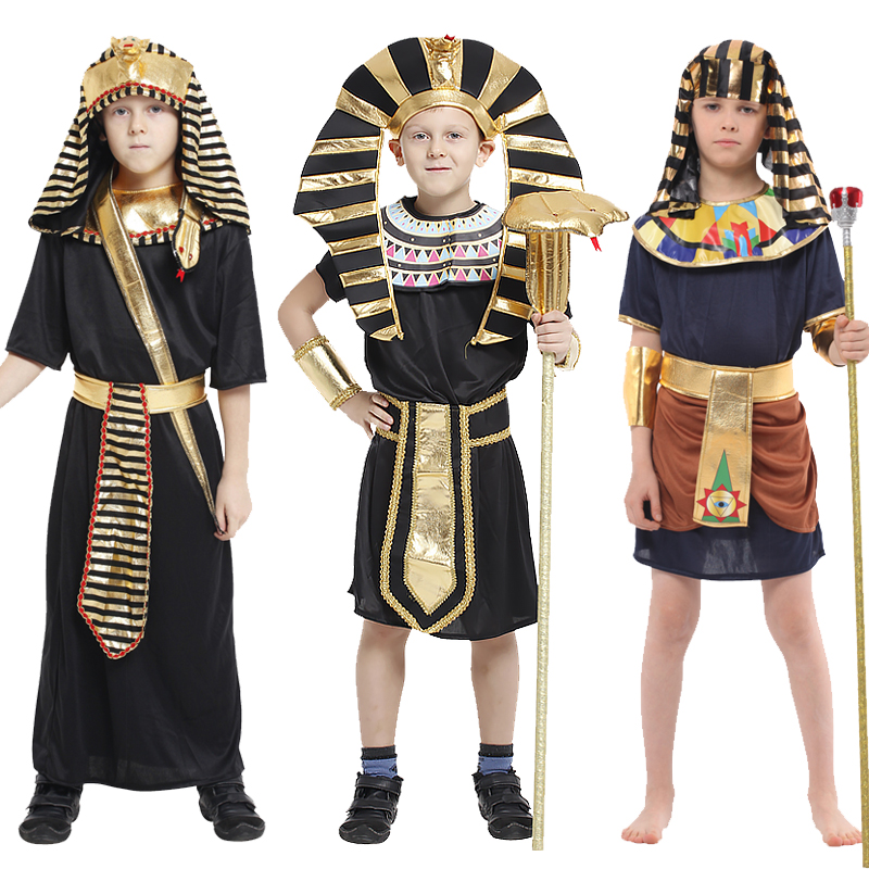 Egypt Cosplay Anime - Costume da Faraone Egiziano per Bambini,