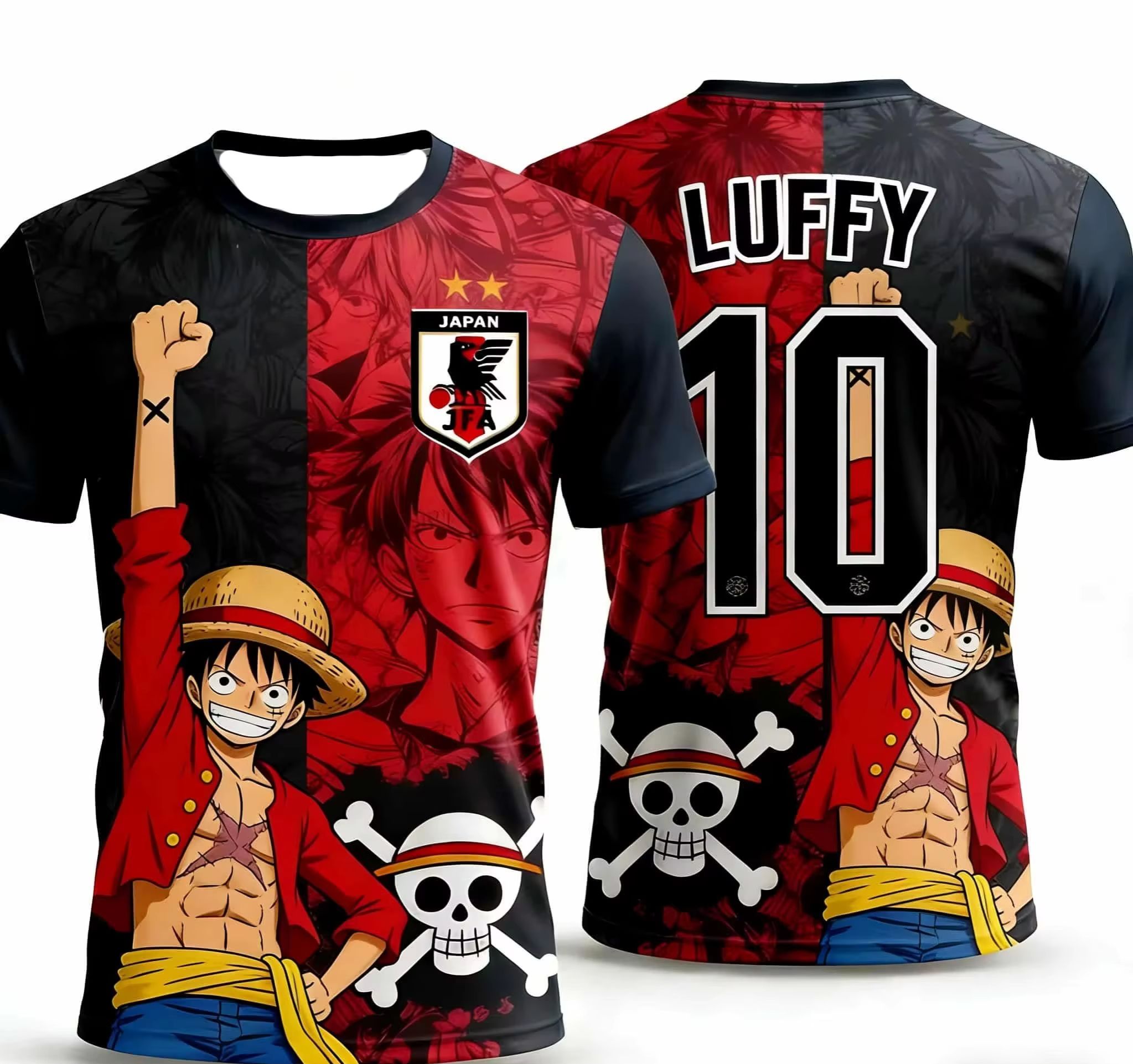 Quick Anime Cosplay - Maglia da Calcio One Piece Luffy
