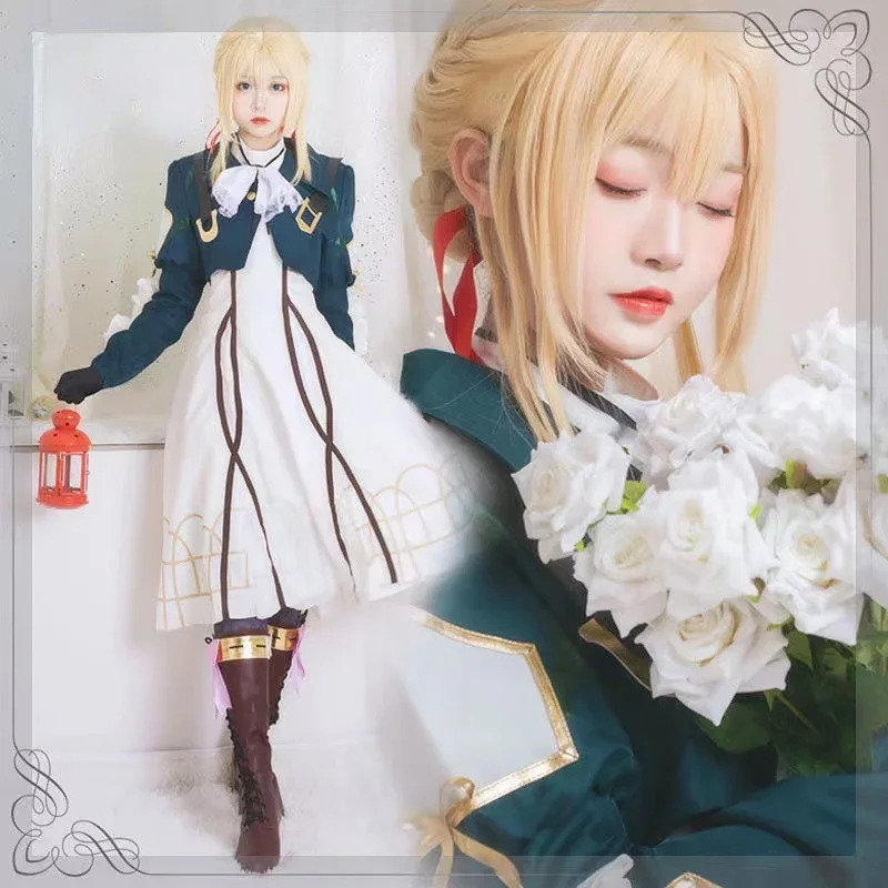 Violet Evergarden Dress - Anime Violet Evergarden Vestito Cosplay Vestido