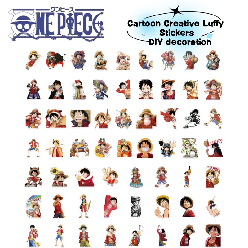 Anime Cosplay One Piece - Adesivi graffiti con il personaggio di