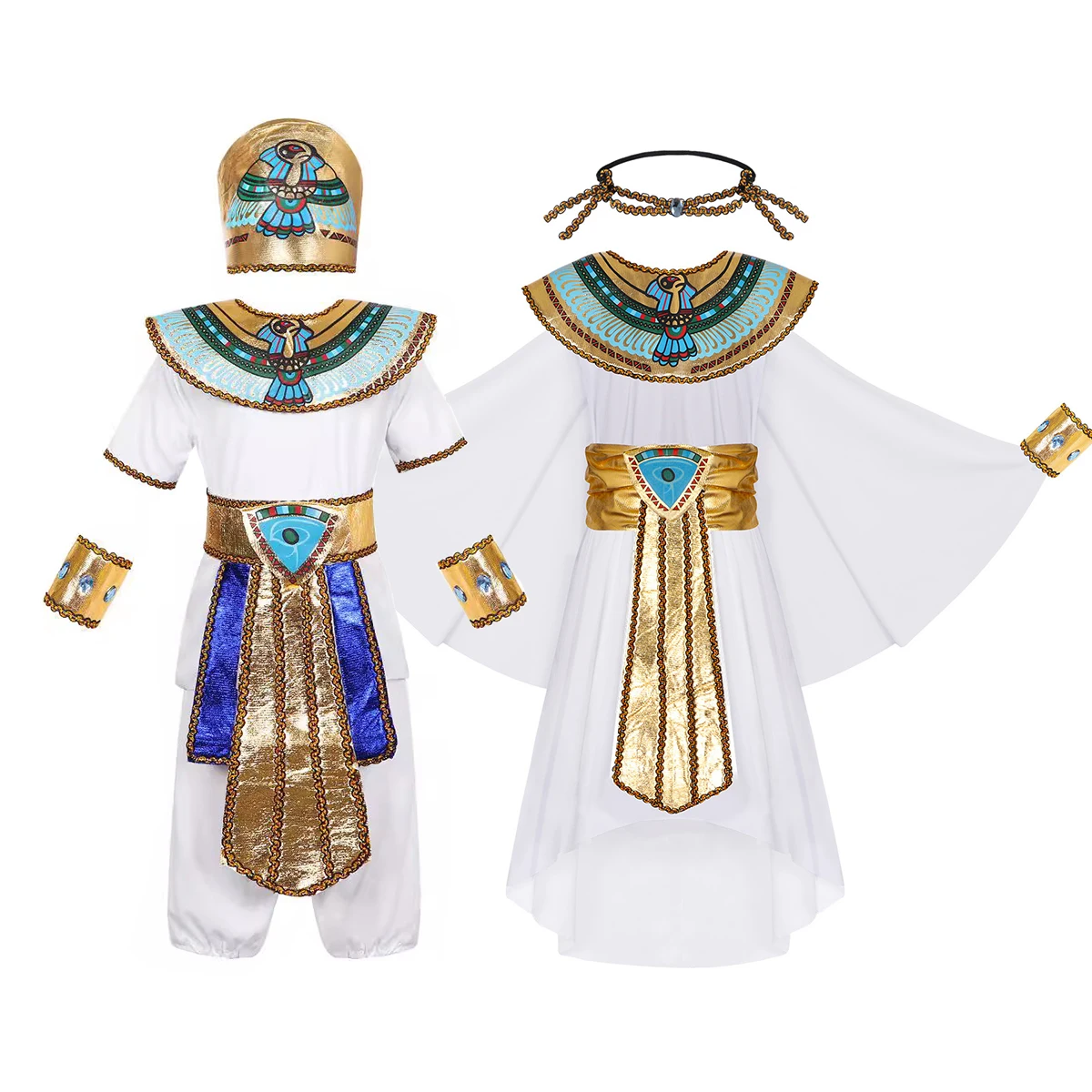 Egypt Cosplay Anime - Costume da Faraone Egiziano per Bambini
