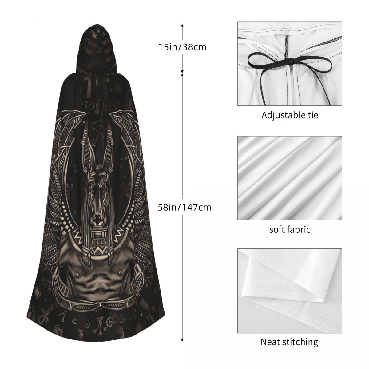 Anubis Dio egiziano Sepia Mant - Egypt Cosplay Anime recensione e prezzo