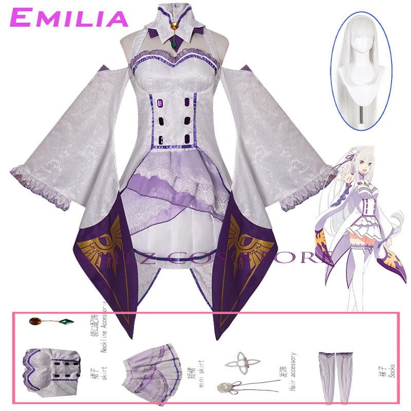 Costume Cosplay di Emilia da R - Cosplay Anime Top recensione e prezzo